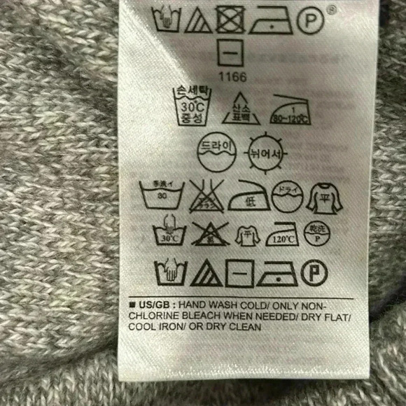 Banana Republic Italian Yarn Merino Wool Cashmere Pullover Sweater Crew Size M - Picture 6 of 8